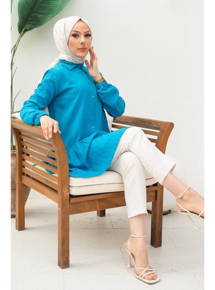 Saxe Blue - Tunic - İmaj Butik