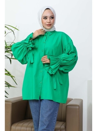 Green - Blouses - İmaj Butik