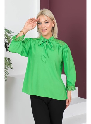 Green - Blouses - İmaj Butik