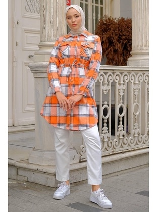 Orange - Tunic - Hafsa Mina