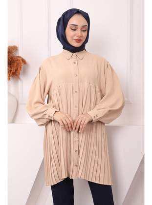 Beige - Tunic - İmaj Butik