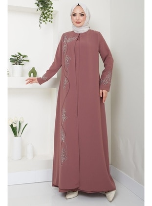 Brick Red - Modest Dress - Hafsa Mina