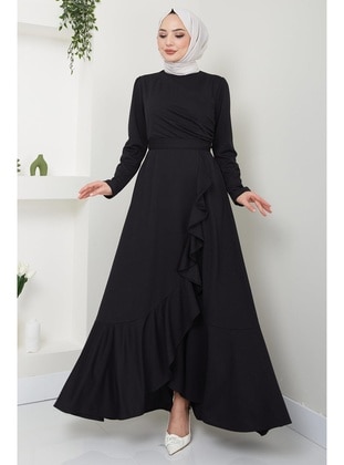 Black - Modest Dress - Hafsa Mina