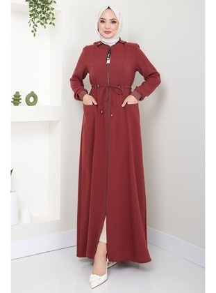 Brick Red - Abaya - Hafsa Mina