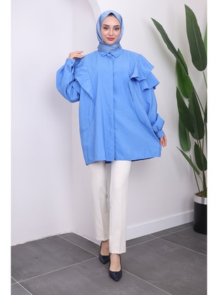 Blue - Blouses - İmaj Butik