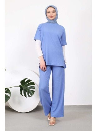 Blue - Unlined - Suit - İmaj Butik