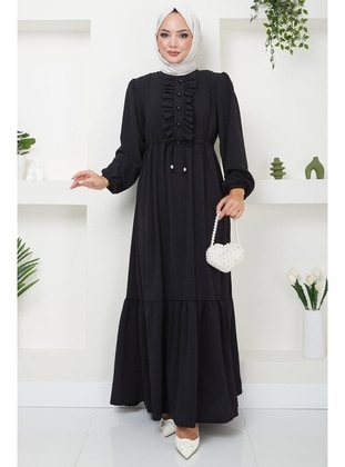 Black - Modest Dress - Hafsa Mina