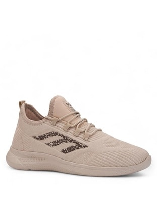 Beige - Sport - Sports Shoes - Pembe Potin