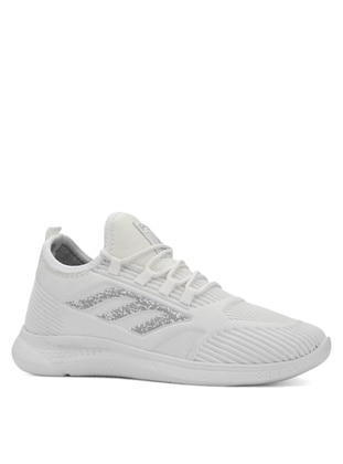 White - Sport - Sports Shoes - Pembe Potin