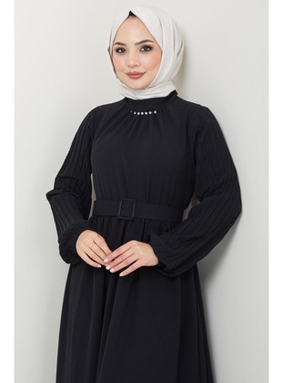 Black - Modest Dress - Hafsa Mina