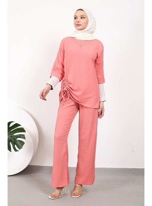 Powder Pink - Unlined - Suit - İmaj Butik