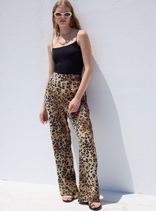 Leopard Print - Pants - MANUKA