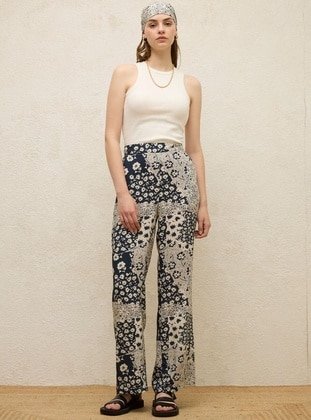 Patterned - Pants - MANUKA