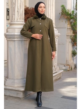 Khaki - Coat - Hafsa Mina