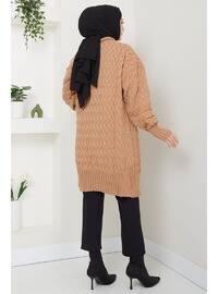 Camel - Knit Cardigan