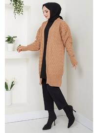 Camel - Knit Cardigan