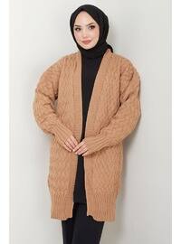 Camel - Knit Cardigan