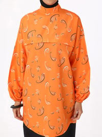 Paisley-Print Modest Badeanzug - Orange