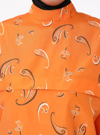 Paisley-Print Modest Badeanzug - Orange