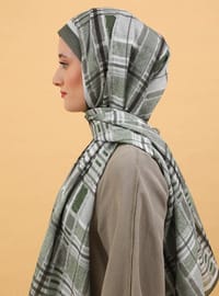 Châle Doux Multicolore Vert