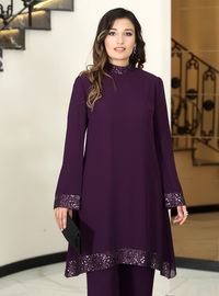 Ensemble en Mousseline - Prune