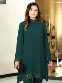 Ensemble en Mousseline Émeraude - Vert