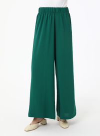 Aerobin Basic Tunic Pants Two-Piece Set Emerald Green Refka
