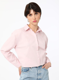 Poplin Blouse/Shirt Dusty Pink