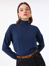 Marineblau - Strickpullover