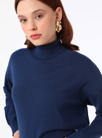 Marineblau - Strickpullover