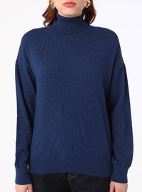 Marineblau - Strickpullover