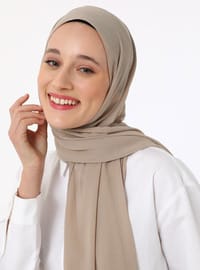Chiffon-Schal Beige