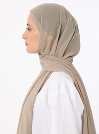 Chiffon-Schal Beige