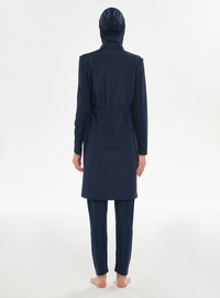 Burkini mit Langen Ärmeln Marineblau