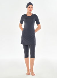 Modest Swimsuit Set Anthracite