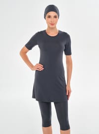Modest Swimsuit Set Anthracite