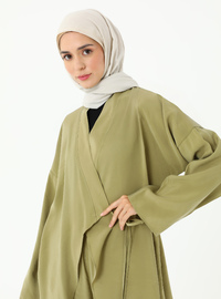 Modal Kimono & Pantolon Takım Yeşil