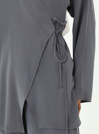 Modal Kimono Suit Grey