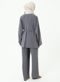 Modal Kimono Suit Grey
