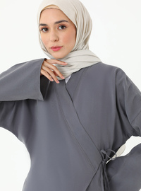 Modal Kimono Suit Grey
