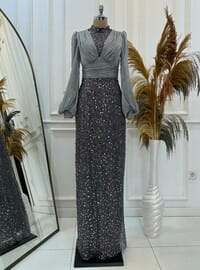 ELLA ABİYE Anthracite Lavienza