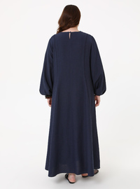 Plus Size Dress with Stitch Details