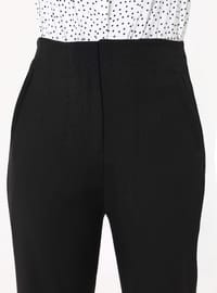 Classic Straight Leg Pocket Trousers Black