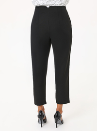 Classic Straight Leg Pocket Trousers Black
