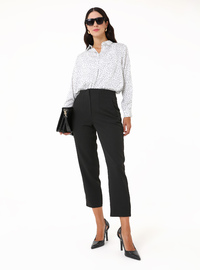 Classic Straight Leg Pocket Trousers Black