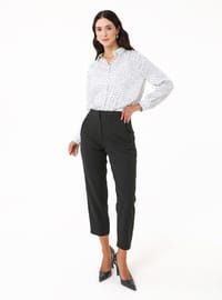 Classic Straight Leg Pocket Trousers Black