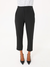 Classic Straight Leg Pocket Trousers Black
