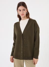 Strickcardigan - Khaki