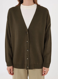 Strickcardigan - Khaki