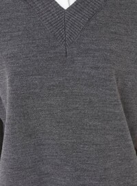 Pull en Tricot - Gris Clair
